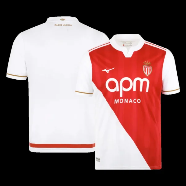 AS Monaco FC Home Soccer Jersey 2025/26 – Fan Version – jersey details
