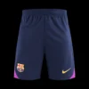 barcelona-pre-match-soccer-shorts-2025-26-fan-version-01 Barcelona Pre-Match Soccer Shorts 2025/26 β Fan Version β front view