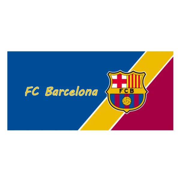Barcelona Sports Fitness Quick Dry Towel Blue&Red – Fan Version – front view