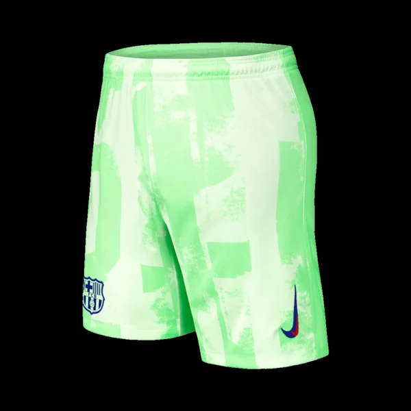 Barcelona Third Away Soccer Shorts – Fan Version – front view