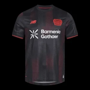 bayer-04-leverkusen-home-soccer-jersey-2025-26-fan-version-01 Bayer 04 Leverkusen Home Soccer Jersey 2025/26 β Fan Version β front view