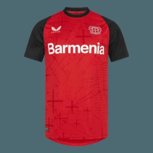 bayer-04-leverkusen-home-soccer-jersey-fan-version-01 Bayer 04 Leverkusen Home Soccer Jersey β Fan Version β front view