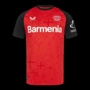 Bayer 04 Leverkusen Home Soccer Jersey – Player Version – front view