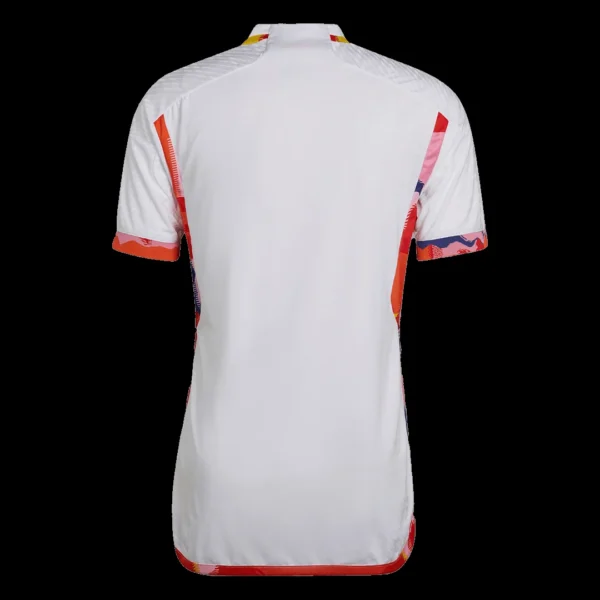 Belgium Away Soccer Jersey 2022 – Player Version – back view