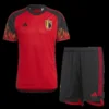 Belgium Home Soccer Jersey Kit(Jersey+Shorts+Socks) 2022 – Fan Version – front view