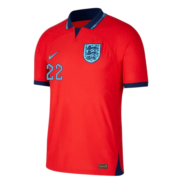 BELLINGHAM #22 England Away Soccer Jersey 2022 – Player Version – back view