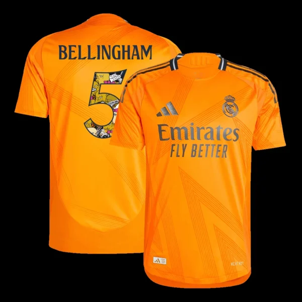 BELLINGHAM #5 Real Madrid Away Soccer Jersey Player Version – front view
