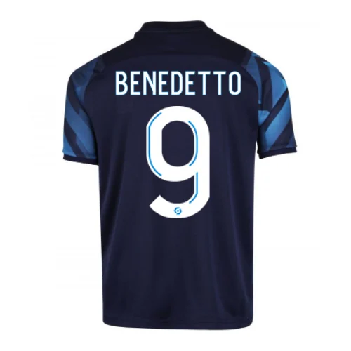benedetto-9-marseille-away-soccer-jersey-2021-22-fan-version-139709-01 BENEDETTO #9 Marseille Away Soccer Jersey 2021/22 β Fan Version β back view