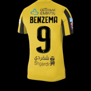 benzema-9-al-ittihad-saudi-home-soccer-jersey-2022-23-fan-version-333518-01 BENZEMA #9 Al Ittihad Saudi Home Soccer Jersey 2022/23 โ Fan Version โ front view