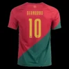 BERNARDO #10 Portugal Home Soccer Jersey 2022 – Fan Version – front view