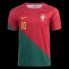 BERNARDO #10 Portugal Home Soccer Jersey 2022 – Fan Version – back view