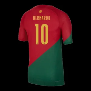 BERNARDO #10 Portugal Home Soccer Jersey 2022 – Player Version – front view