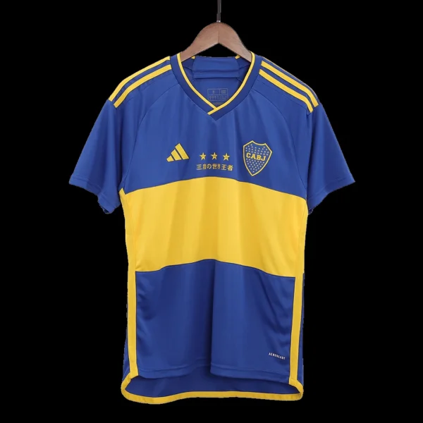 Boca Juniors Club World Cup Anniversary Soccer Jersey 2023/24 – Fan Version – front view