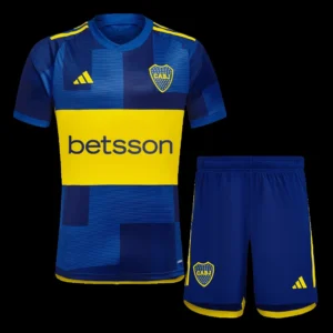 Boca Juniors Home Soccer Kit – Jersey + Shorts 2023/24 – Fan Version – front view