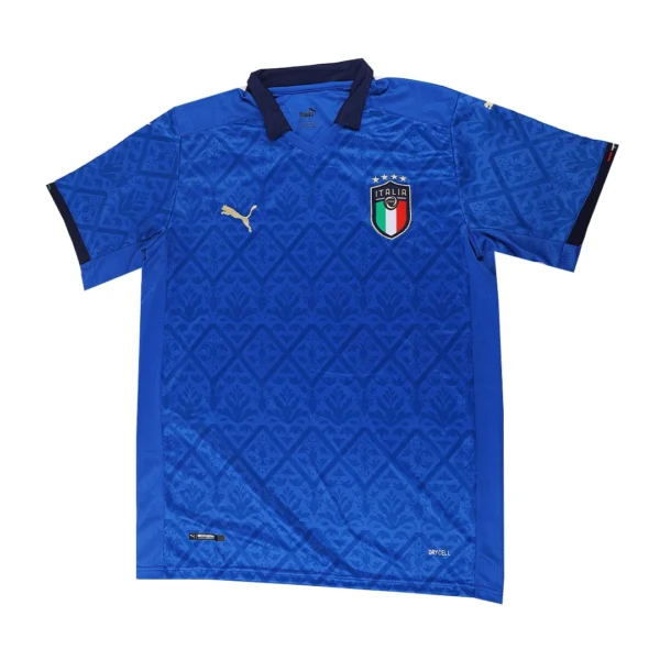 BONUCCI #19 Italy Home Soccer Jersey 2020 – Fan Version – badge and fabric details