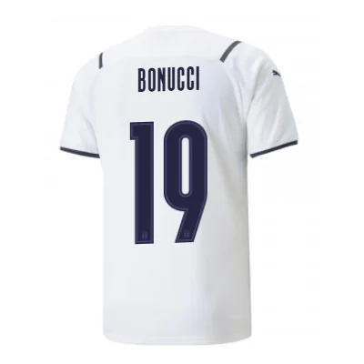 BONUCCL #19 Italy Away Soccer Jersey 2021 – Fan Version – front view
