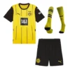 Borussia Dortmund Home Soccer Jersey Kit(Jersey+Shorts+Socks) – Fan Version – back view