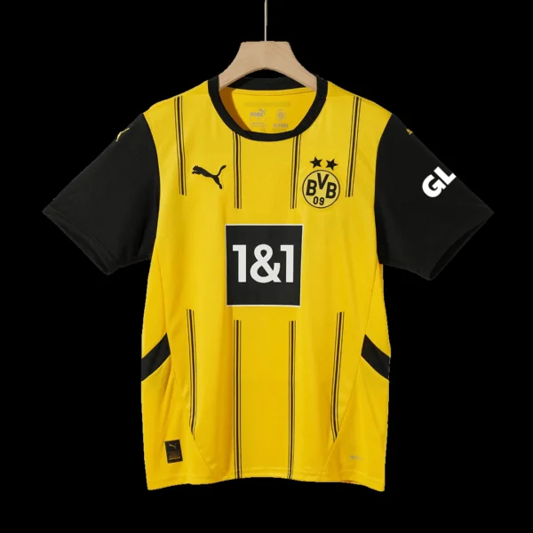 Borussia Dortmund Home Soccer Jersey Kit(Jersey+Shorts+Socks) – Fan Version – front view