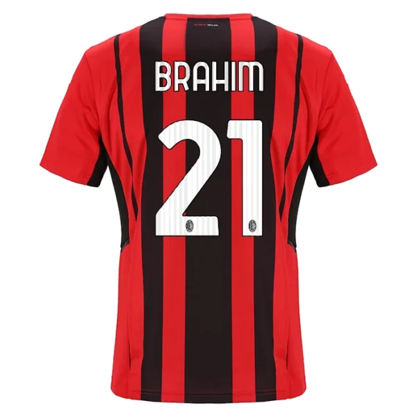 BRAHIM #21 AC Milan Home Soccer Jersey 2021/22 – Fan Version – front view