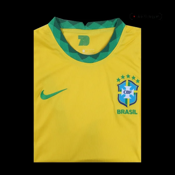 Brazil Home 2021 – Fan Version – badge and fabric details