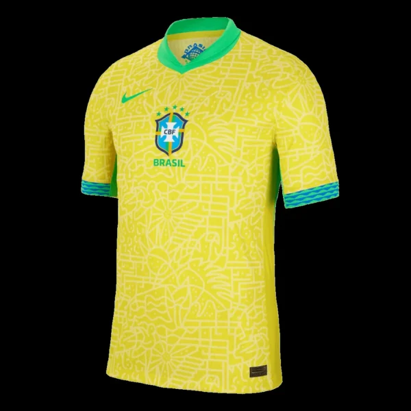 Brazil Home Soccer Jersey Copa America – Player Version – front view