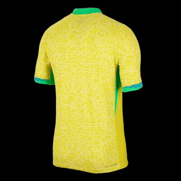 Brazil Home Soccer Jersey Copa America – Player Version – back view