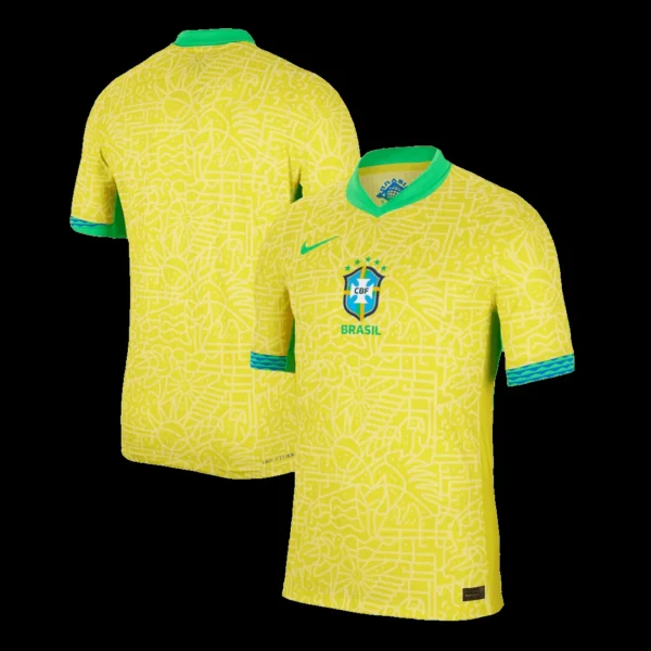 Brazil Home Soccer Jersey Copa America – Player Version – jersey details