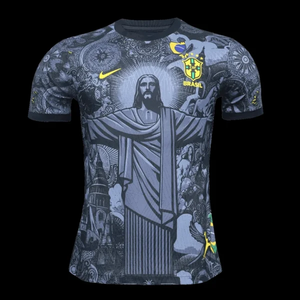 brazil-jesus-soccer-jersey-player-version-01 Brazil Jesus Soccer Jersey β Player Version β front view