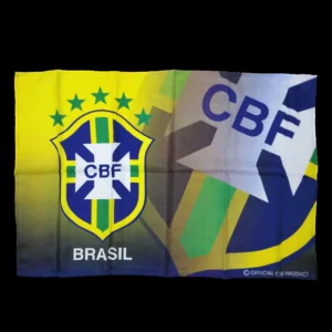 Brazil Team Flag Yellow – Fan Version – front view