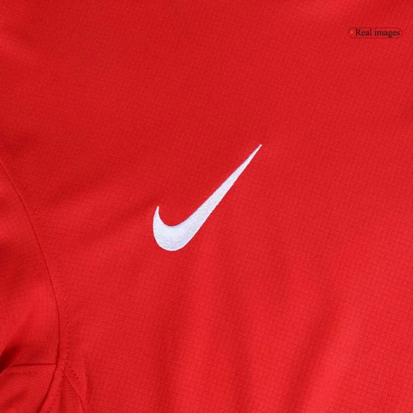 Bruno Fernandes #8 Portugal Home Soccer Jersey Euro – Fan Version – badge and fabric details