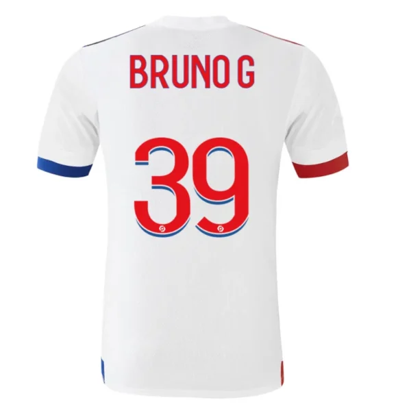 BRUNO G #39 Olympique Lyonnais Home Soccer Jersey 2020/21 – Fan Version – back view