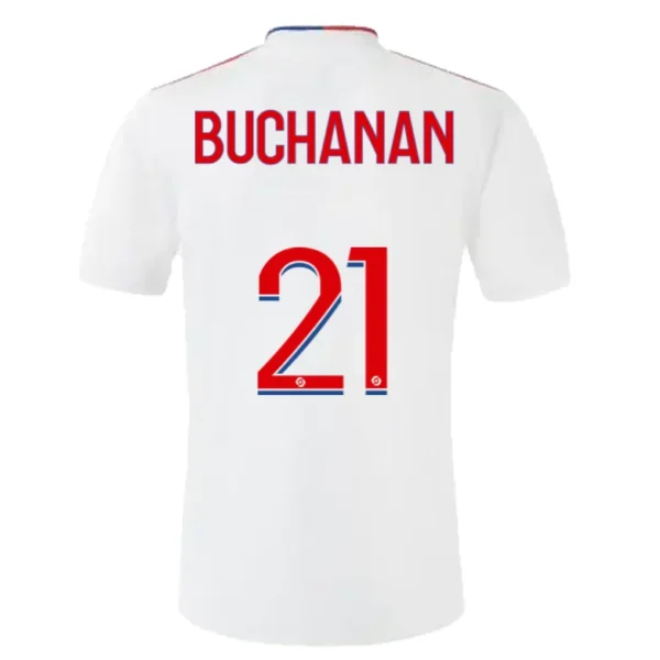 buchanan-21-olympique-lyonnais-home-soccer-jersey-2021-22-fan-version-118648-01 BUCHANAN #21 Olympique Lyonnais Home Soccer Jersey 2021/22 – Fan Version – front view