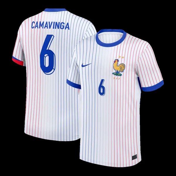 CAMAVINGA #6 France Away Soccer Jersey – Fan Version – front view