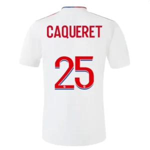 CAQUERET #25 Olympique Lyonnais Home Soccer Jersey 2021/22 – Fan Version – front view