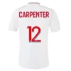 CARPENTER #12 Olympique Lyonnais Home Soccer Jersey 2021/22 – Fan Version – front view