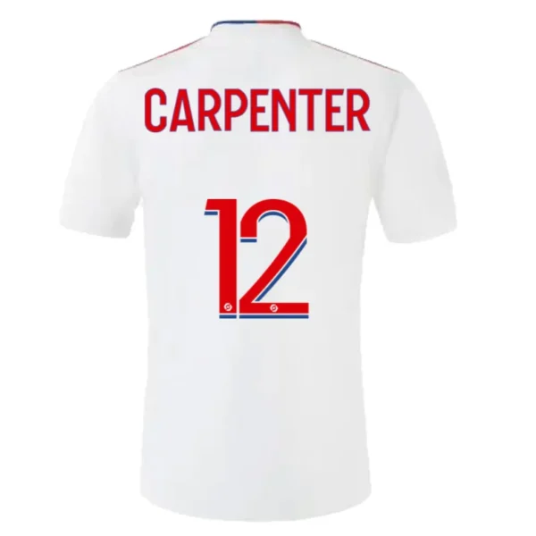 CARPENTER #12 Olympique Lyonnais Home Soccer Jersey 2021/22 – Fan Version – front view
