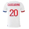 CASCARINO #20 Olympique Lyonnais Home Soccer Jersey 2020/21 – Fan Version – back view