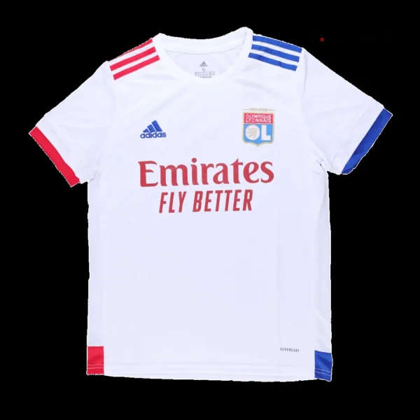 CAYMAN #23 Olympique Lyonnais Home Soccer Jersey 2020/21 – Fan Version – badge and fabric details