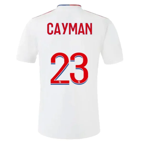 CAYMAN #23 Olympique Lyonnais Home Soccer Jersey 2021/22 – Fan Version – front view