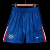 Chelsea Home Soccer Shorts 2025/26 – Fan Version – badge and fabric details