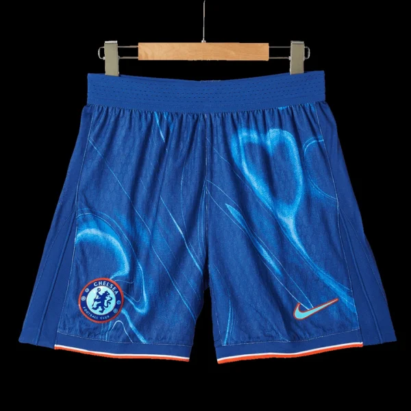 Chelsea Home Soccer Shorts Player Version – badge and fabric details