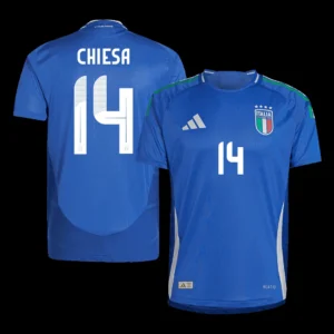 CHIESA #14 Italy Home Soccer Jersey Euro – Player Version – front view
