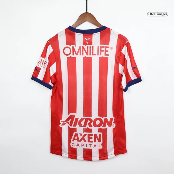 Chivas Home Soccer Jersey – Player Version – badge and fabric details