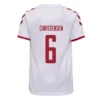 CHRISTENSEN #6 Denmark Away Soccer Jersey 2021 – Fan Version – front view