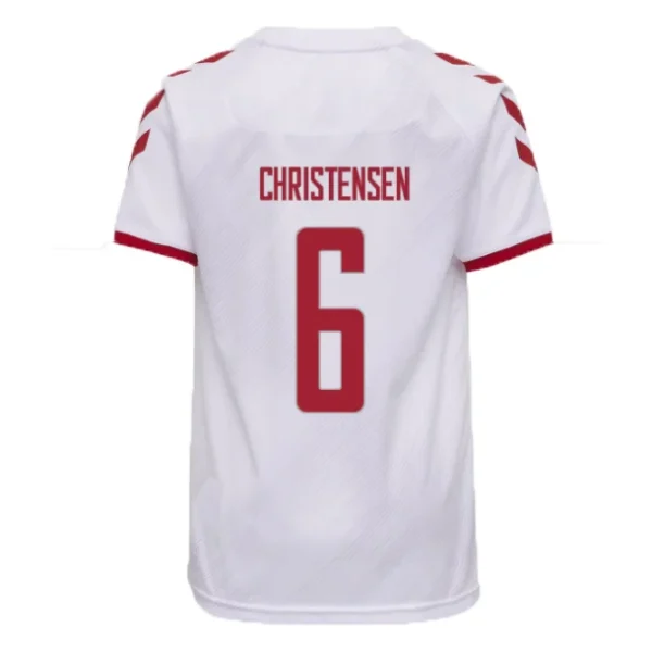 CHRISTENSEN #6 Denmark Away Soccer Jersey 2021 – Fan Version – front view