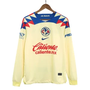 Club America Home Long Sleeve Soccer Jersey 2023/24 – Fan Version – front view