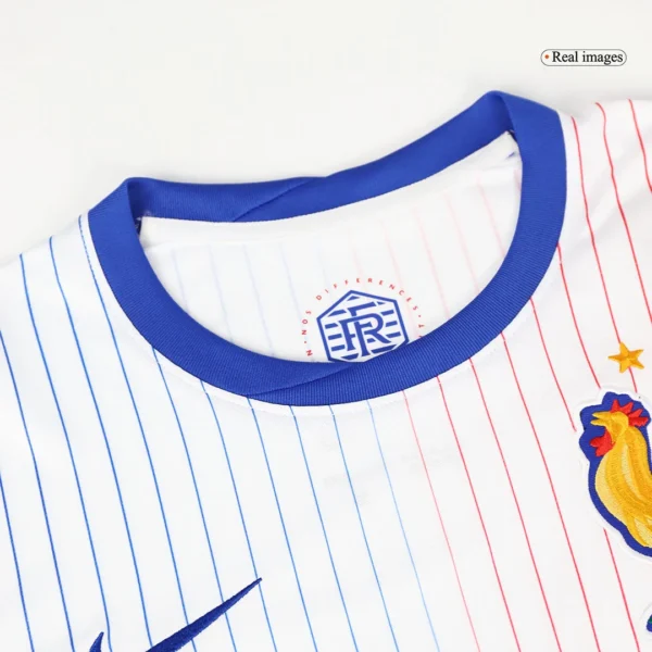 coman-20-france-away-soccer-jersey-fan-version-612860-04 COMAN #20 France Away Soccer Jersey β Fan Version β badge and fabric details