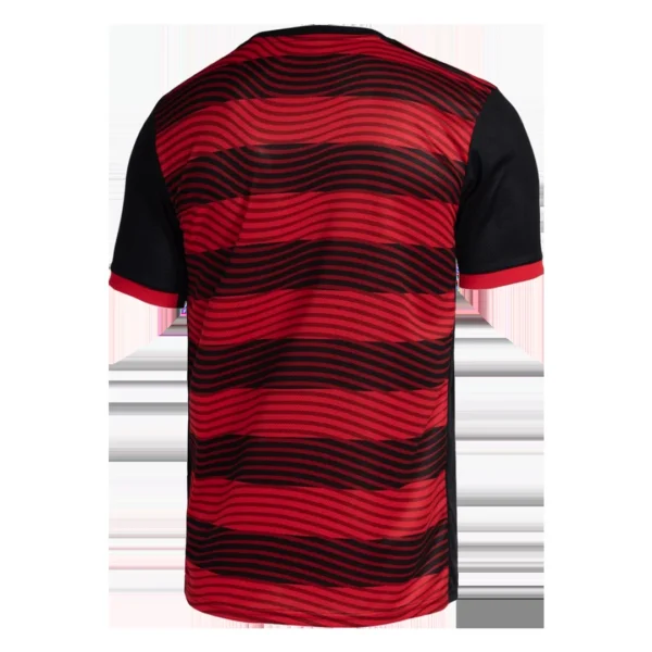 CR Flamengo Home Soccer Kit – Jersey + Shorts 2022/23 – Fan Version – badge and fabric details