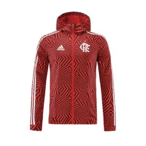 CR Flamengo Windbreaker Hoodie Jacket 2021/22 – front view