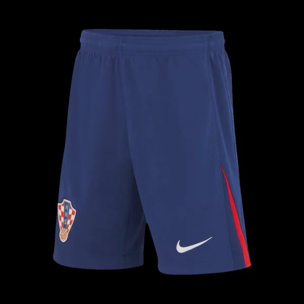 Croatia Away Soccer Shorts Euro – Fan Version – front view